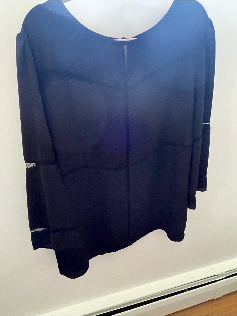 Banana Republic Black Crew Neck Blouse